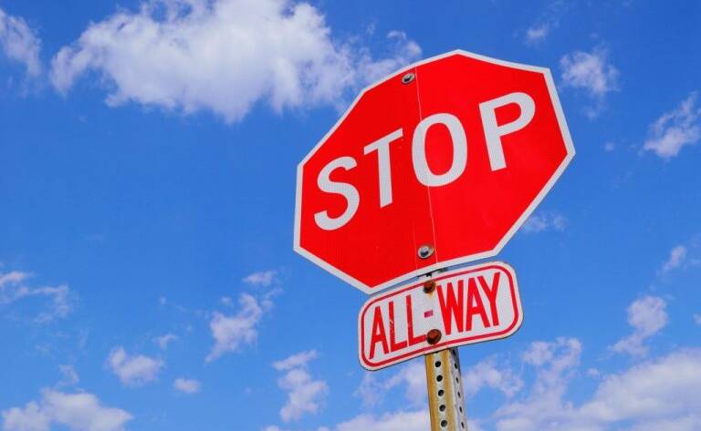 placa de stop